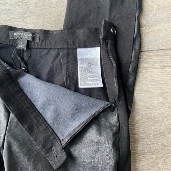 Banana Republic Faux Leather Front Sloan Fit Legging - Picture 14 of 16